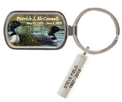 Loon Pair Keychain Urn by Abraham Hunter