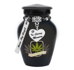 Until We Meet Again Marijuana Mini Urn - Love Charms® Option