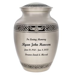Flying Owl Medium Urn Tribute Wreath™ - Pro Diamond Engraving