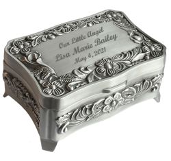 Memorial Flower Chest Infant Urn - In The Light Urns