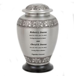 Lotus Pewter Urn