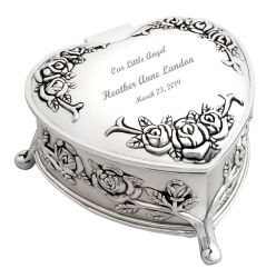 Memorial Rose Heart Infant Urn