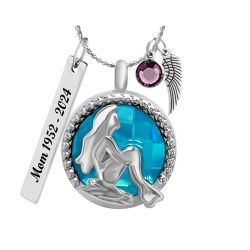 Owl Shimmering Tree Rainbow Jewelry Urn - Love Charms® Option