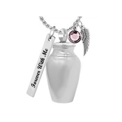 Mom Cremation Jewelry Urn - Love Charms Option