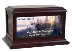 Moose At Sunrise Urn