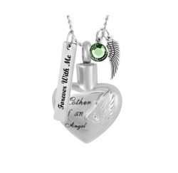 Mother of an Angel Stainless Ash Urn - Love Charms Option