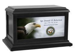 Eagle US Navy Flag or Seal Urn - Adult or Medium Cremation Urn