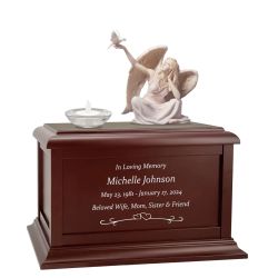 Peaceful Dove & Angel Cremation Urn