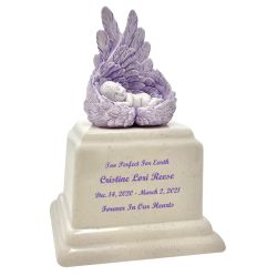 In Loving Arms Blue Infant Urn