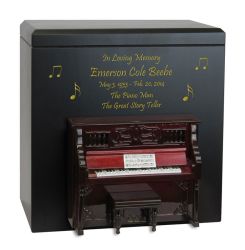 Upright Piano Wood Urn