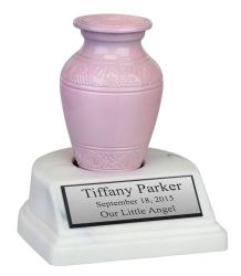 Pink Brass Preemie Urn