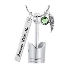 Piston Ash Pendant Urn - Love Charms™ Option