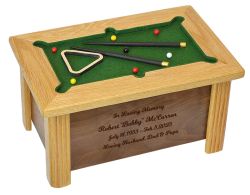 Pool Table & Billiards Cremation Urn