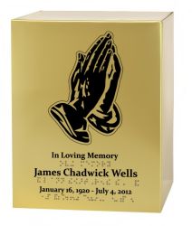 Prayers of Love Braille Urn