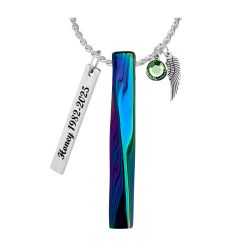 Rainbow Bar Stainless Jewelry Ash Urn - Love Charms® Option