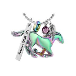 Rainbow Horse Ash Urn - Love Charms™ Option
