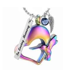 Mom Cremation Jewelry Urn - Love Charms Option