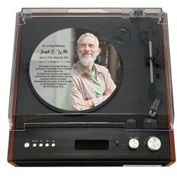 Record Player Adult Cremation Urn