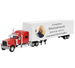 Peterbilt 389 Red Truck Cremation Urn