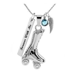 Roller Skate Cremation Jewelry Urn - Love Charms™ Option