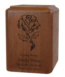 Memorial Rose Laser Engraved Urn