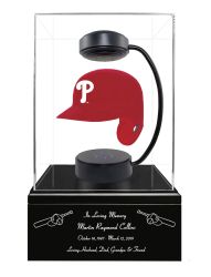 Baseball Cremation Urn & Philadelphia Phillies  Hover Helmet Décor