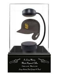 Baseball Cremation Urn & San Diego Padres Hover Helmet Décor