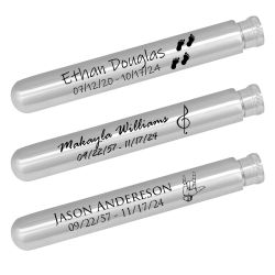 Memorial Scattering Ashes Tube - Heavy Duty Aluminum - Engraving Option