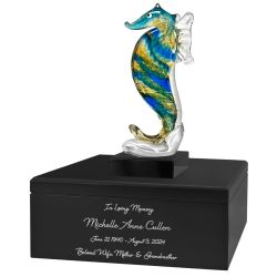 Seahorse Crystal Art Cremation Adult Urn