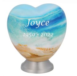 Sea Shells Keepsake Heart Urn