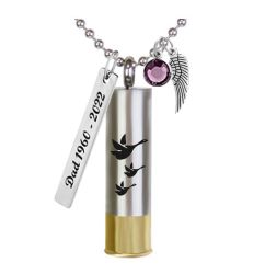 Shotgun Shell Deer Pendant Urn - Love Charms Option