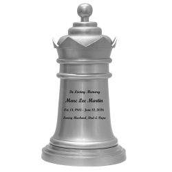 Chess Pewter Custom Engraving Adult Urn