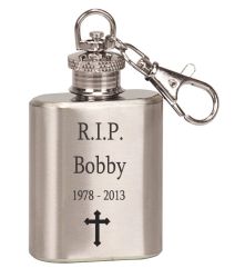 Silver Rider Key Chain Keepsake Urn