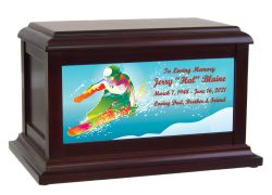 Snowboarder Memorial Adult or Medium Urn