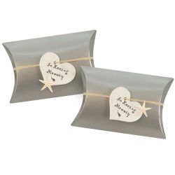 Starfish Silver Light Miniature Peaceful Pillow® Urn - Set of 2