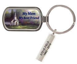 Sunday Morning Church Keychain Urn by Abraham Hunter