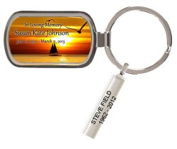 Custom Made Sunset Sailing Keychain Keepsake