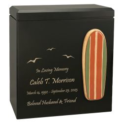 Surf Rider Paddle Board Wood Cremation Urn