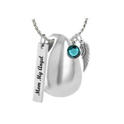 Teardrop Ash Pendant Urn - Love Charms Option