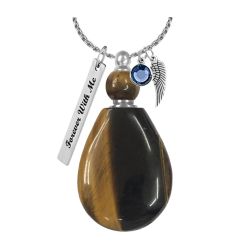 Elephant Head Green Glass Ash Pendant Urn - Love Charms Option