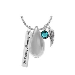 Silent Tears Ash Pendant Urn - Love Charms Option