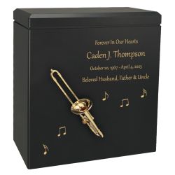 Trombone Wood Urn 