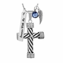 Twisted Steel Ash Urn - Love Charms Option