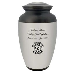 Family Crest Custom Adult Cremation Urn - Genealogist Urn -  Tribute Wreath™ - Pro Personalization - Burial Vault Option