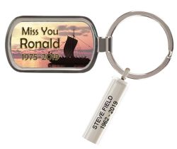 Viking Ship at Sunset Keychain Urn