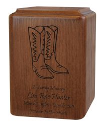Cowboy Boots Urn
