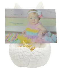 White Angel Wings Infant Urn