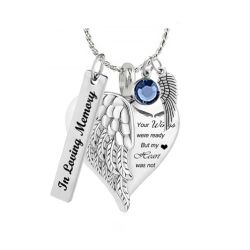 Your Wings Were Ready Winged Heart Ash Urn - Love Charms™ Option