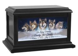 Wolf Moonlight Urn