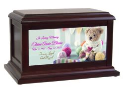 Yarn Knitting Memorial Adult or Medium Urn